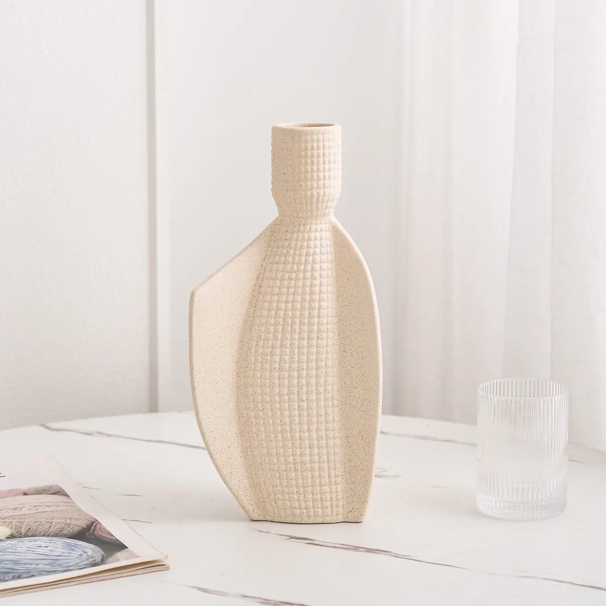 Yangui sculptural vase pair, SKU 1602 to 1603