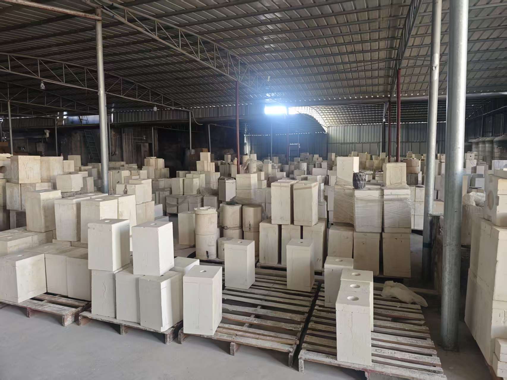 Plaster molds in Chaozhou workshop