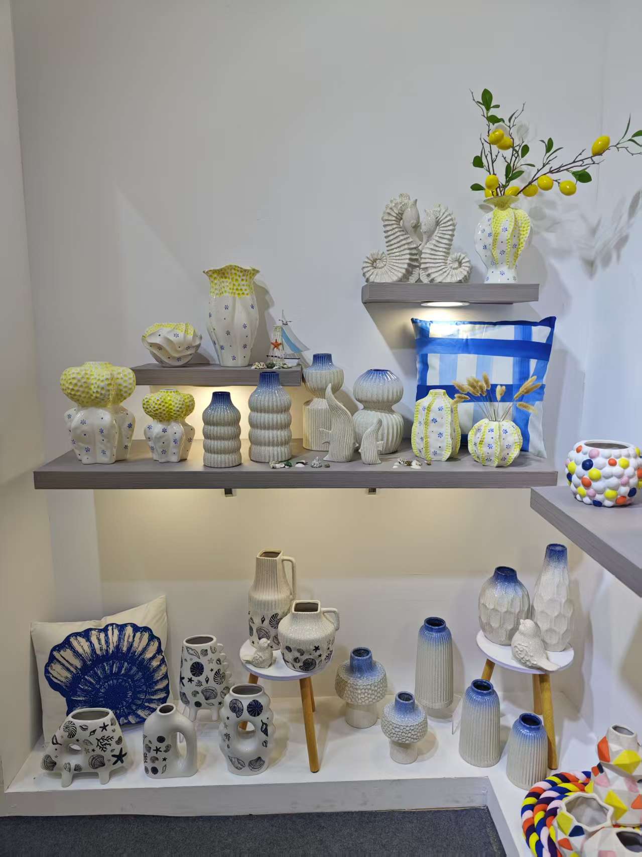 Boutique shelf styling